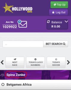 hollywoodbets mobile spina zonke login,spina zonke login